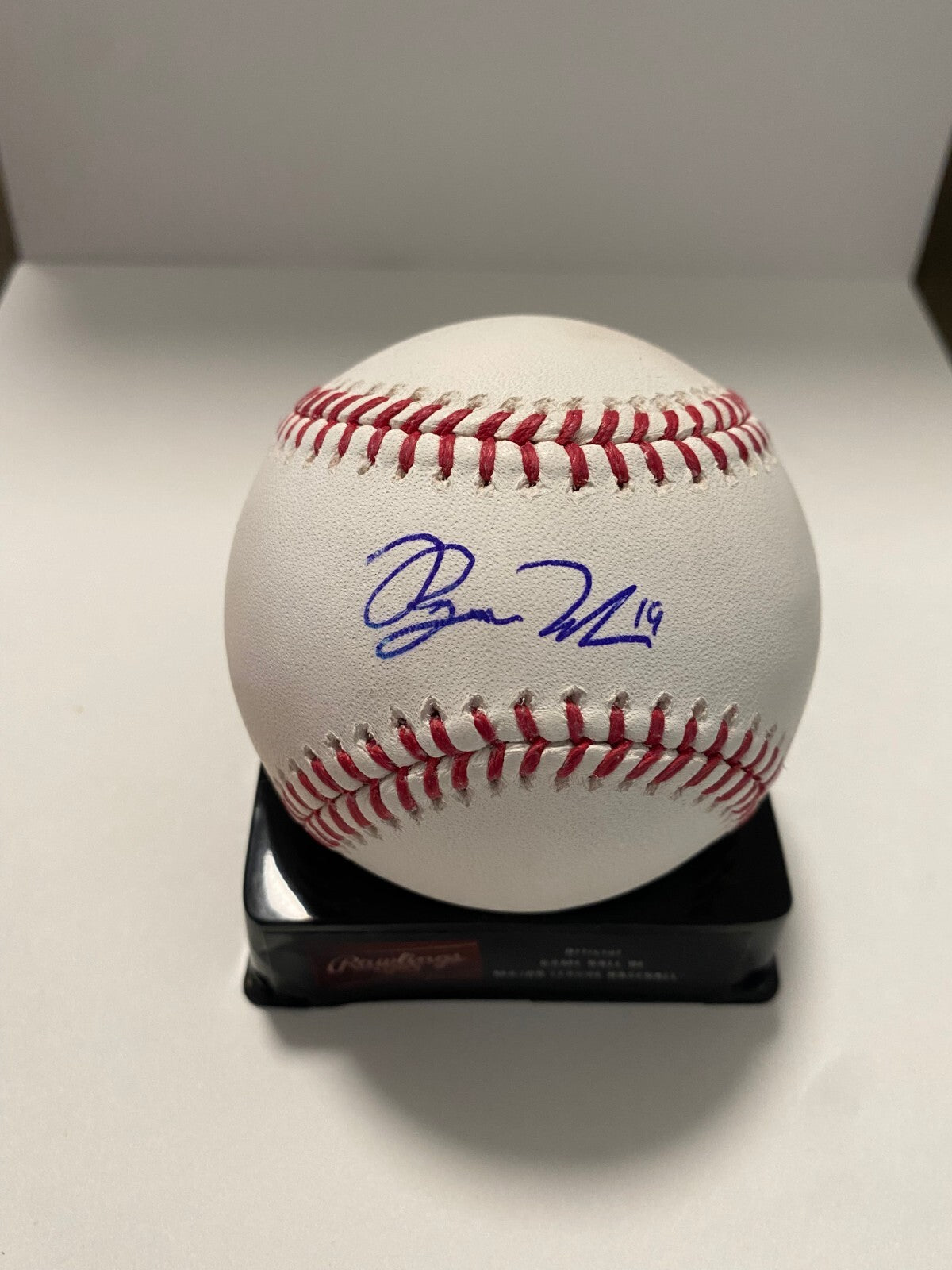 RYAN NODA OAKLAND A'S SIGNED AUTOGRAPHED M.L. BASEBALL BECKETT