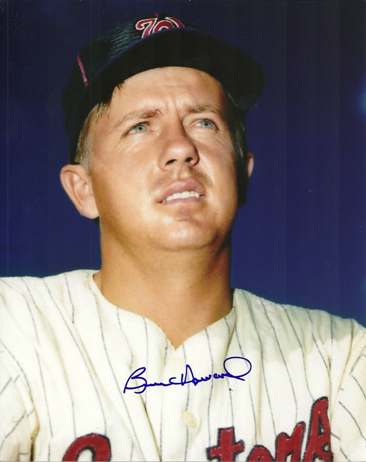 BRUCE HOWARD WASHINGTON SENATORS SIGNED AUTOGRAPHED 8x10 PHOTO W/COA