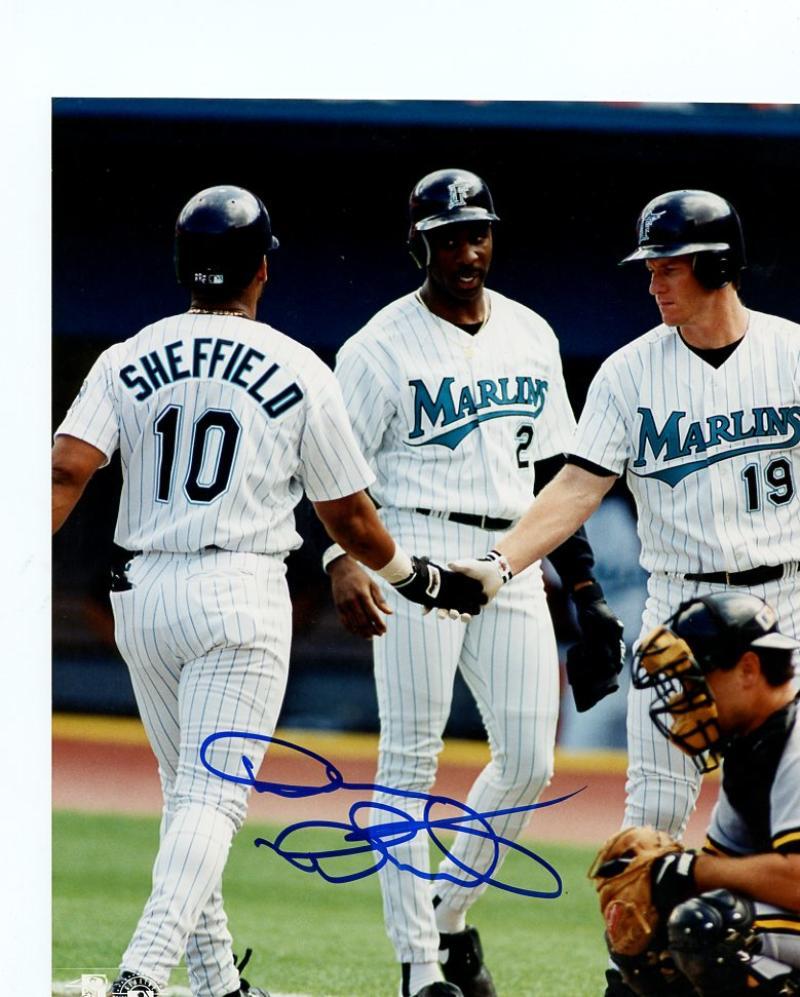 DEVON WHITE FLORIDA MARLINS SIGNED AUTOGRAPHED HR 8X10 PHOTO W/COA 