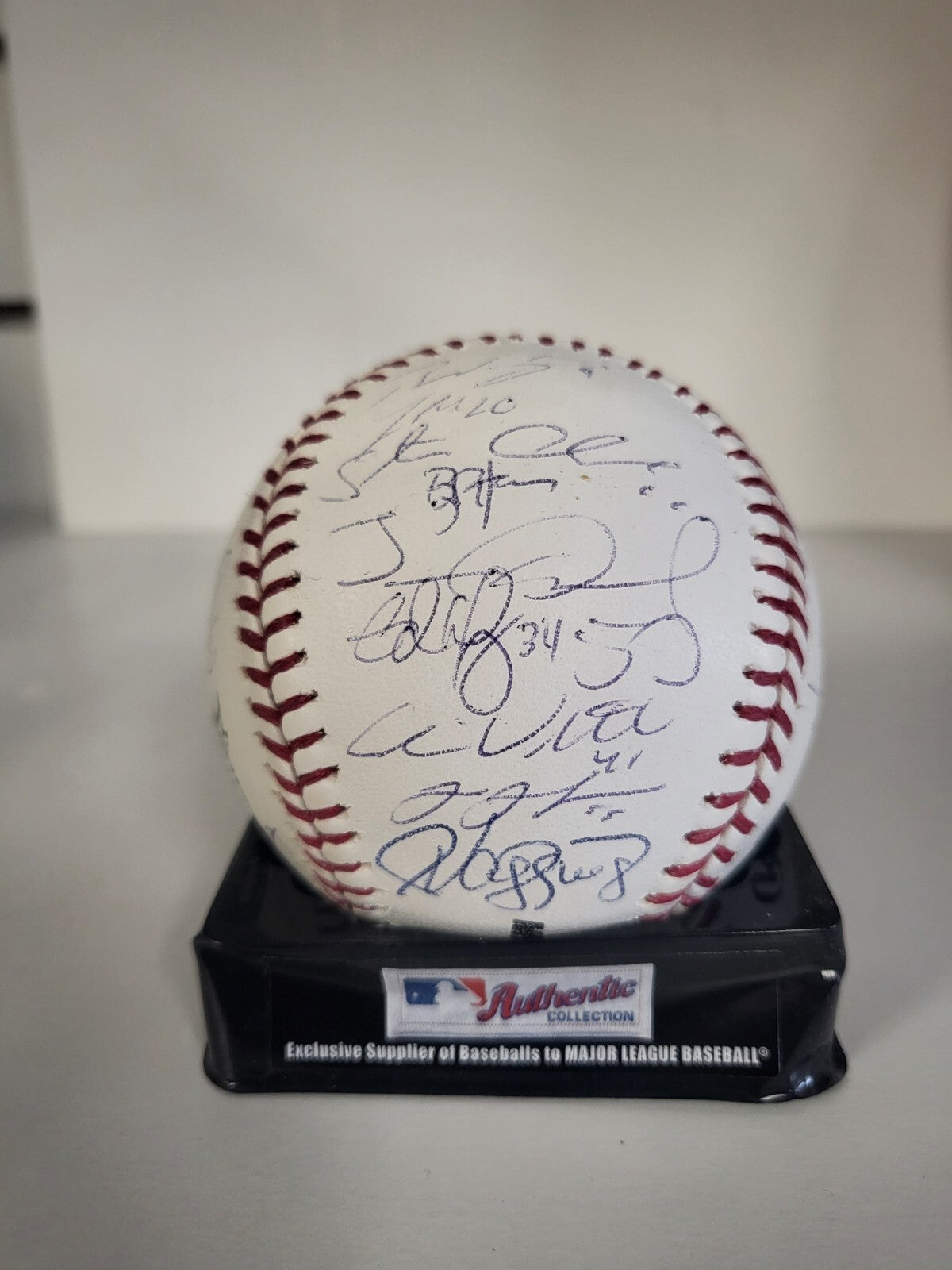 GIANCARLO STANTON YANKEES SIGNED AUTOGRAPHED MARLINS TEAM SIGNED BALL MLB AUTH