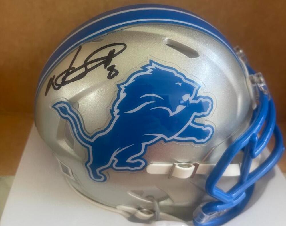 NDAMUKONG SUH SIGNED LIONS  SPEED MINI HELMET BECKETT AUTHENTIC