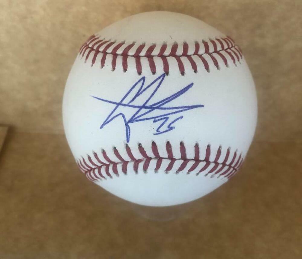 GREGORY POLANCO PITTSBURGH PIRATES SIGNED AUTOGRAPHED M.L. BASEBALL BECKETT X193