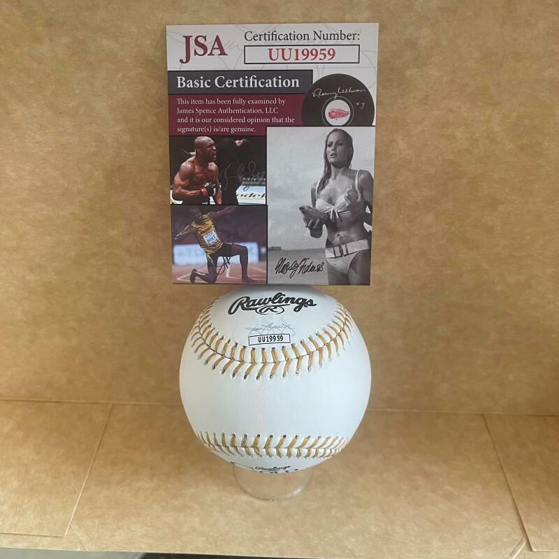 DOUG RADER ASTROS 5X GG 1970-74 SIGNED GOLD GLOVE BASEBALL JSA UU19959