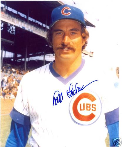 BOB LOCKER CHICAGO CUBS SIGNED 8X10 PHOTO W/COA