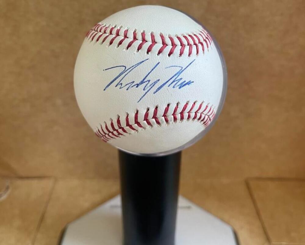 MICKEY MONIAK PHILLIES/ROCKIES SIGNED AUTOGRAPHED M.L. BASEBALL BECKETT AUTH 