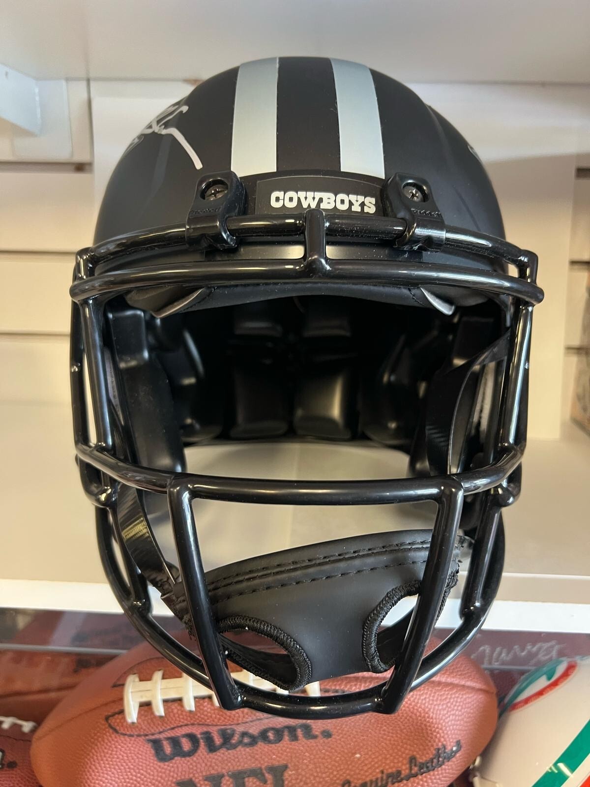 DEION SANDERS COWBOYS SIGNED AUTOGRAPHED ECLIPSE PRO LINE FULL SIZE HELMET BAS