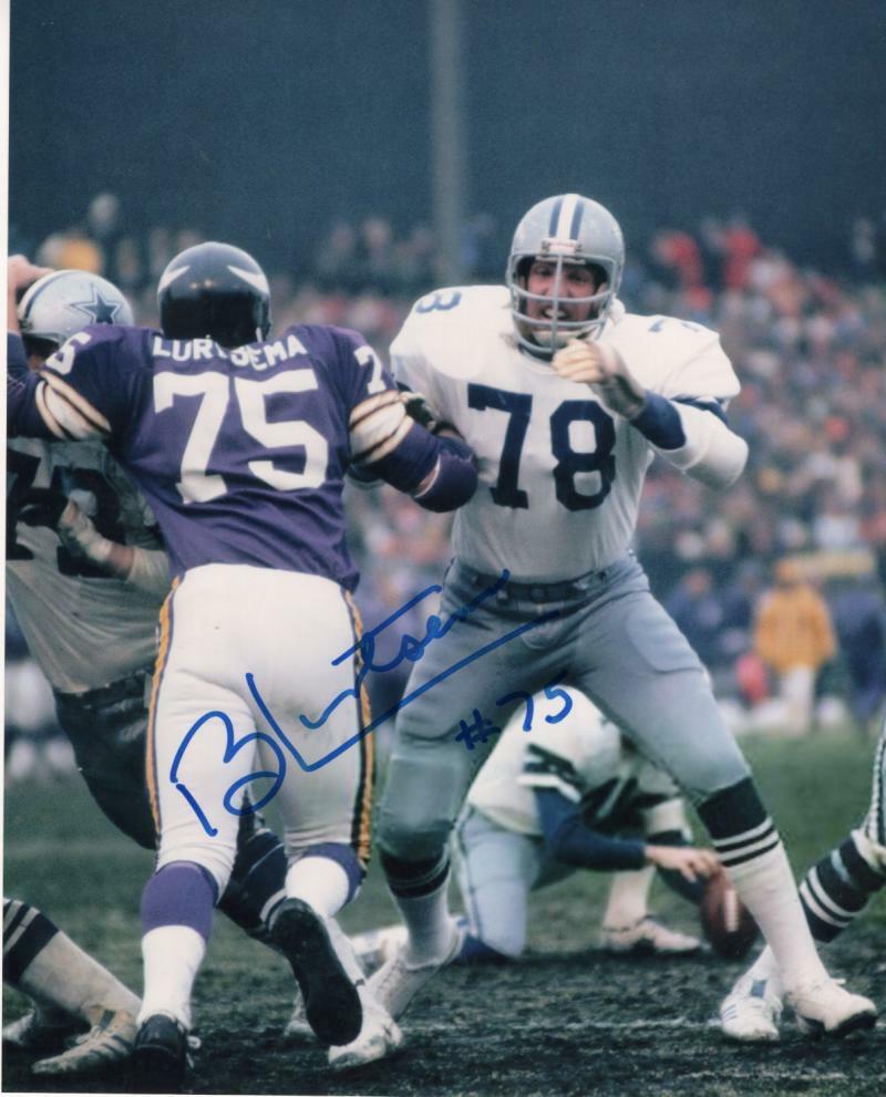 BOB LURTSEMA MINNESOTA VIKINGS SIGNED AUTOGRAPHED 8X10 PHOTO W/COA
