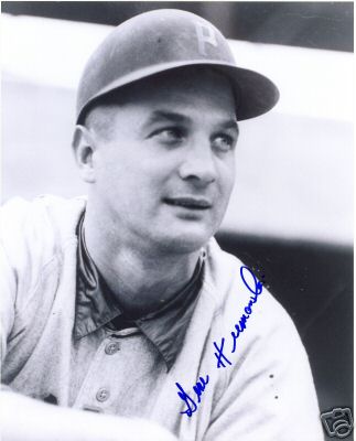 GENE HERMANSKI (B/W) PITTSBURGH PIRATES SIGNED 8X10