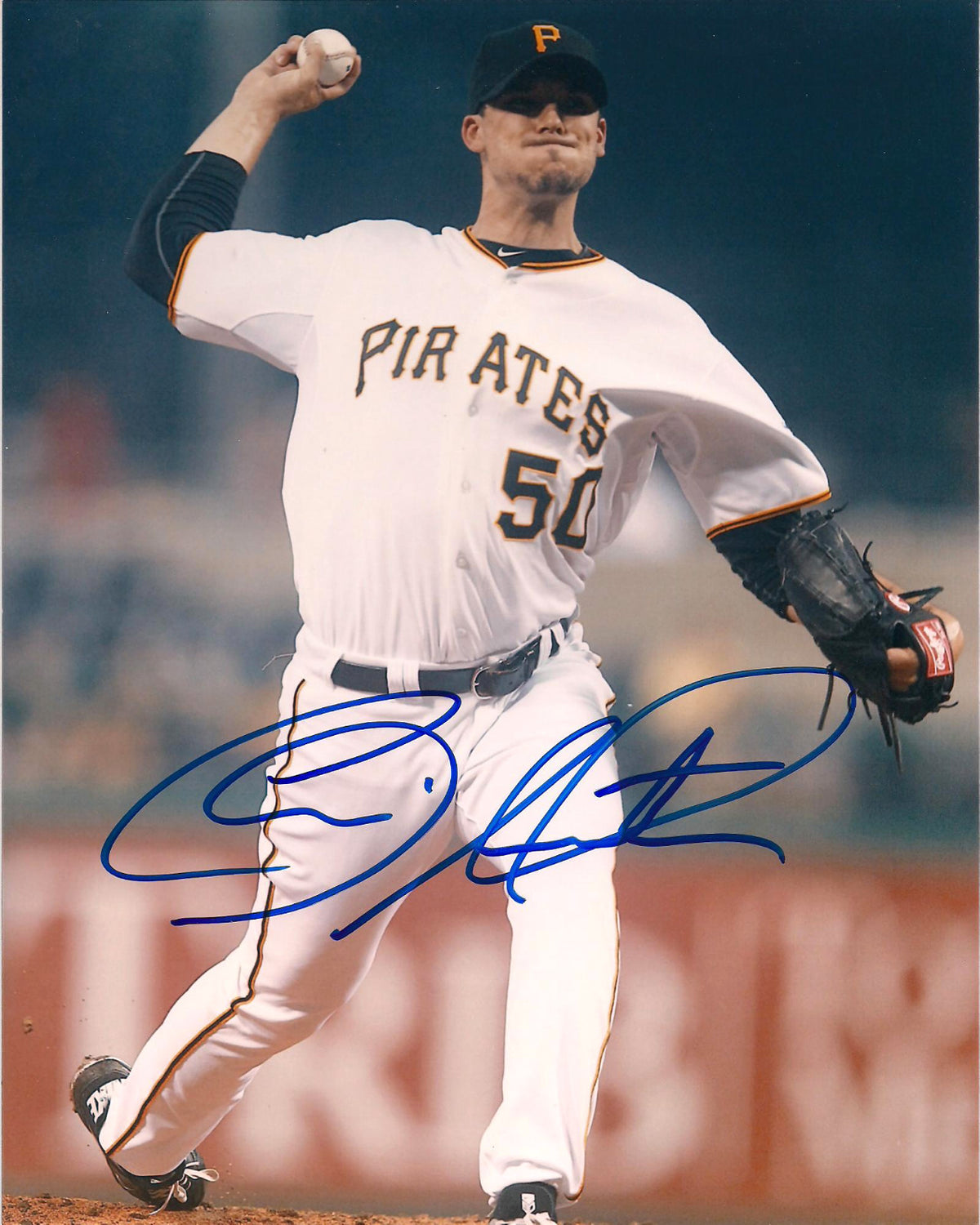 CHARLIE MORTON PITTSBURGH PIRATES AUTOGRAPHED SIGNED 8X10 PHOTO W/COA