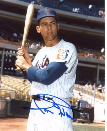 RON HUNT NEW YORK METS SIGNED 8X10 PHOTO W/COA