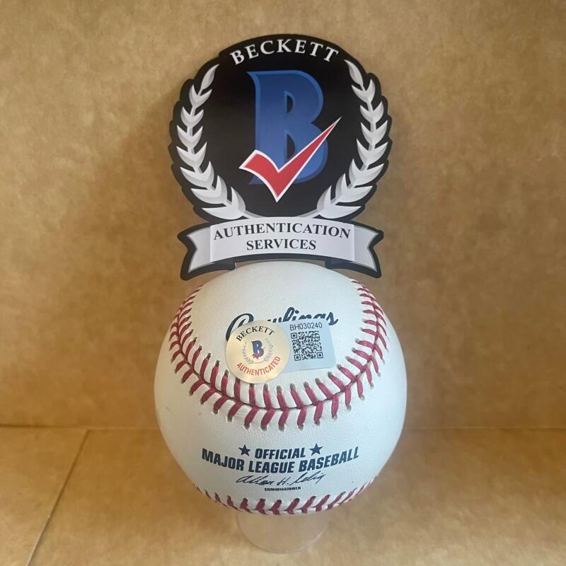 LEE MAC PHAIL HOF 98 COMMISSIONER SIGNED AUTO M.L. BASEBALL BAS AUTHENTICATED