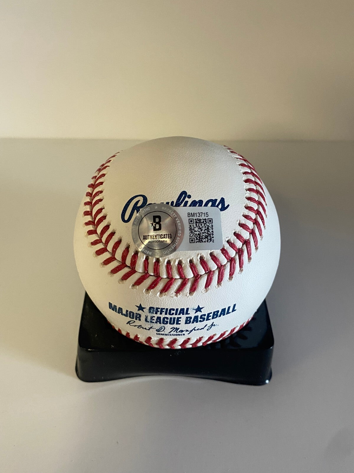 RONNY MAURICIO NEW YORK METS SIGNED AUTOGRAPHED M.L. BASEBALL BECKETT AUTH *****