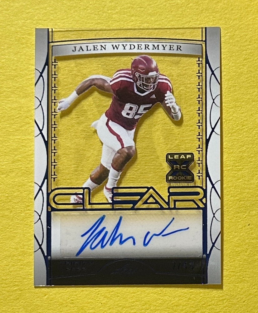 2022 LEAF TRINITY JALEN WYDERMYER CLEAR ROOKIE AUTO /49 #CA-JW2