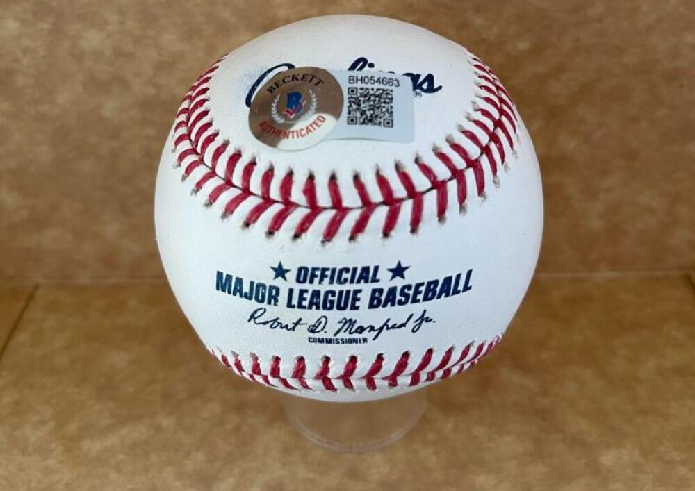 JESUS SANCHEZ MIAMI MARLINS SIGNED AUTO M.L. BASEBALL BECKETT AUTH