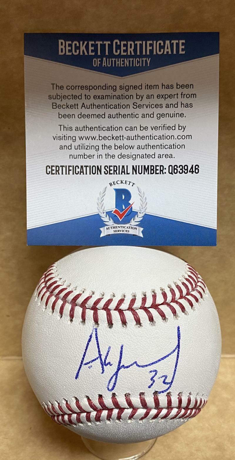 ALEX FERNANDEZ MARLINS/WHITE SOX SIGNED AUTOGRAPHED M.L. BASEBALL BECKETT Q63946