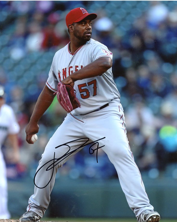 JEROME  WILLIAMS  ANAHEIM  ANGELS    SIGNED AUTOGRAPHED 8X10  PHOTO