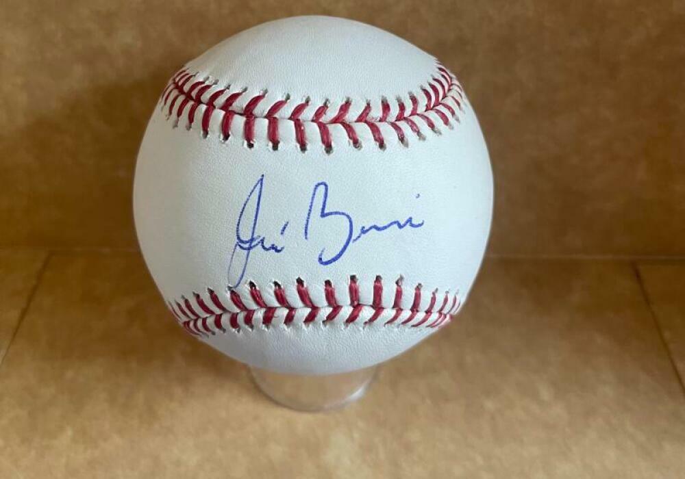 JOSE BERRIOS TORONTO BLUE JAYS SIGNED AUTOGRAPHED M.L. BASEBALL BAS H31922
