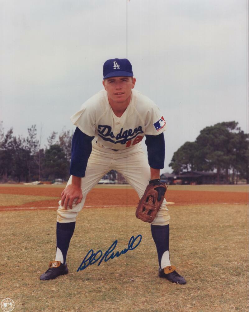 BILL RUSSELL LOS ANGELES DODGERS ROOKIE SIGNED  8X10 PHOTO W/ COA