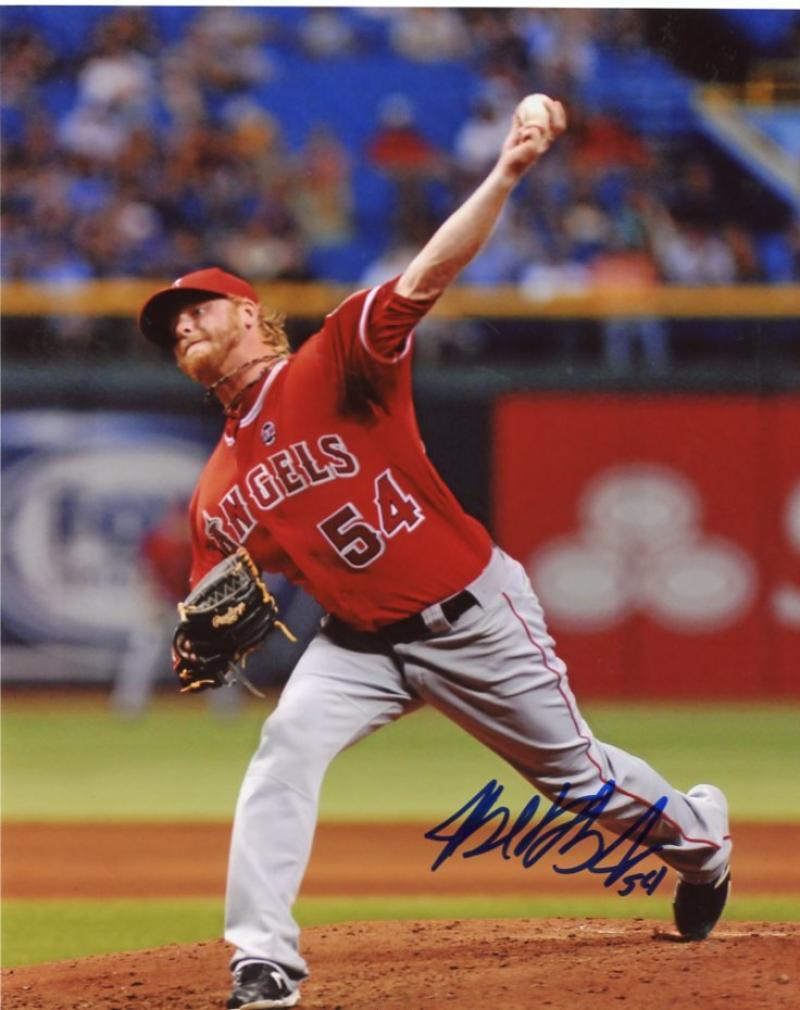 JOE THATCHER  LOS ANGELES ANGELS SIGNED AUTOGRAPHED 8X10 PHOTO W/COA