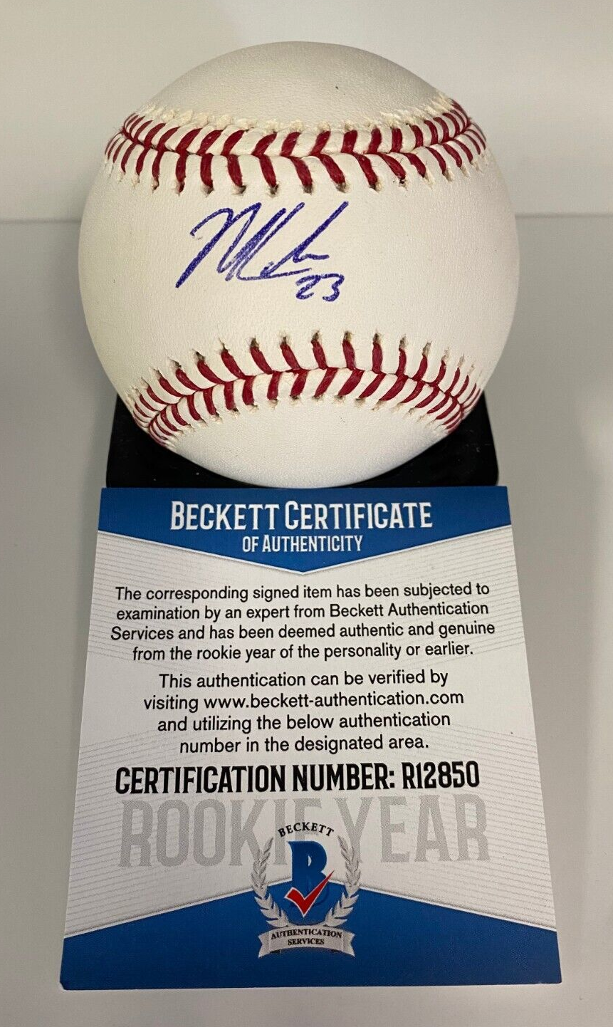 MITCH KELLER PITTSBURGH PIRATES SIGNED AUTOGRAPHED M.L. BASEBALL BECKETT R12850