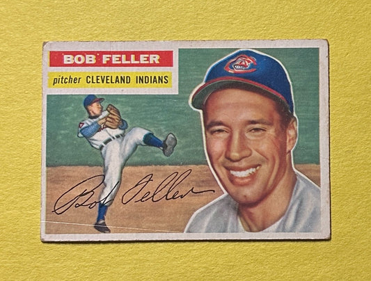1956 TOPPS BOB FELLER #200 CLEVELAND HOF