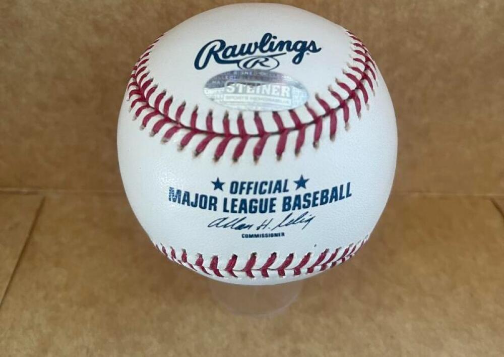 DONTRELLE WILLIS REDS/MARLINS SIGNED AUTO M.L. BASEBALL STEINER AUTH