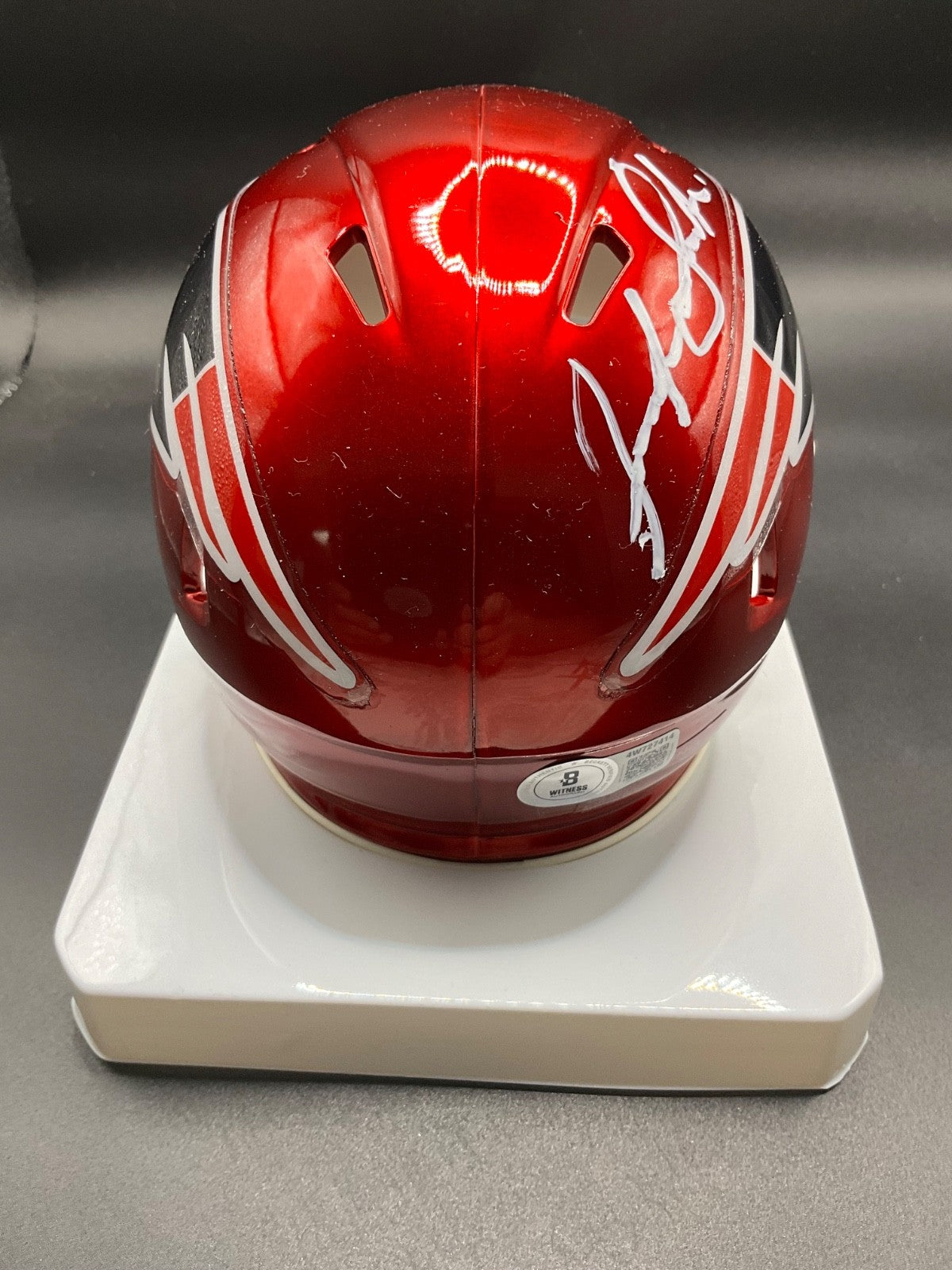 Josh Gordon Signed New England Patriots Flash Alternate Mini Helmet Beckett Auto