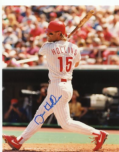 DAVE  HOLLINS     PHILADELPHIA  PHILLIES SIGNED 8X10