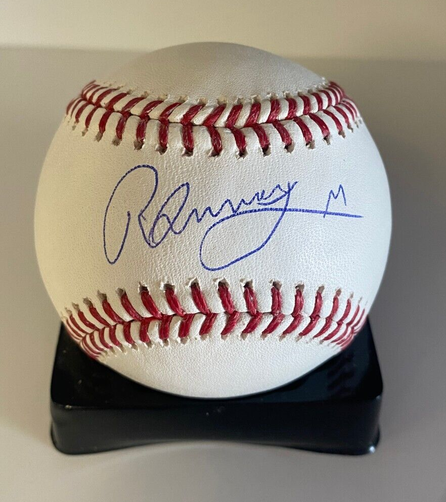 RONNY MAURICIO NEW YORK METS SIGNED AUTOGRAPHED M.L. BASEBALL BECKETT AUTH
