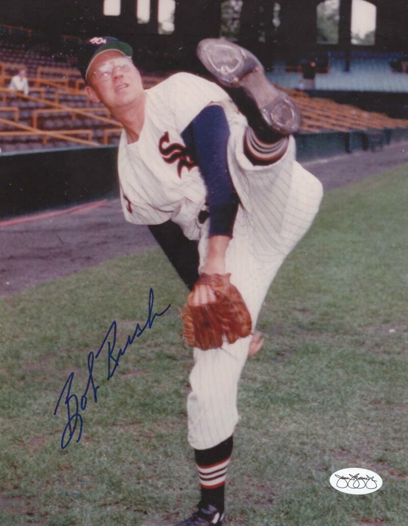 BOB RUSH CHICAGO WHITE SOX SIGNED AUTOGRAPHED  8X10 PHOTO JSA SOA