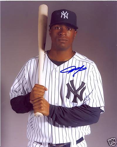 AUSTIN JACKSON NEW YORK YANKEES SIGNED 8X10 PHOTO W/COA