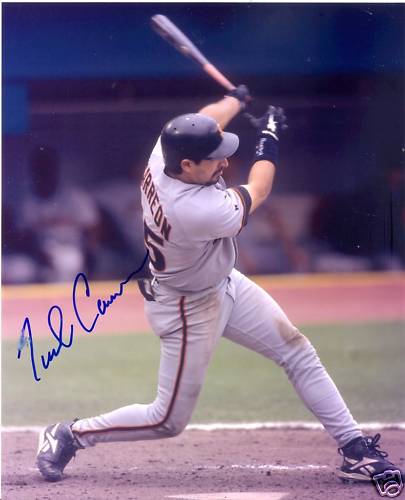 MARK CARREON SAN FRANCISCO GIANTS SIGNED 8X10 PHOTO COA
