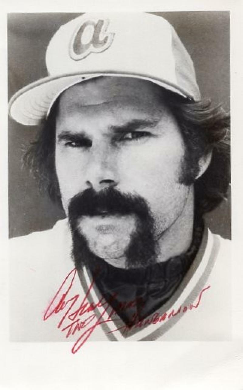 AL HRABOSKY ATLANTA BRAVES MAD HUNGARIAN SIGNED 4X6 POSTCARD W/ COA
