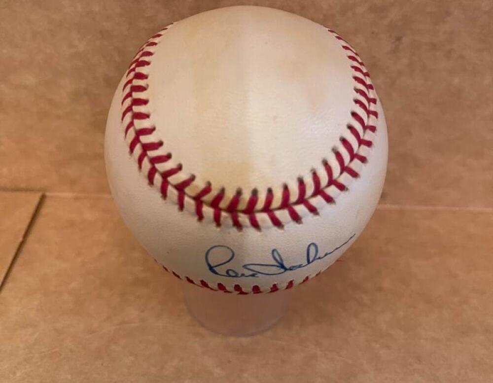 RENE LACHEMANN MARLINS 1ST MGR VINTAGE SIGNED AUTOGRAPHED N.L BASEBALL BECKETT A