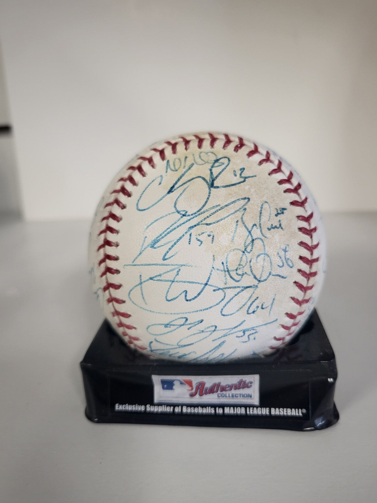 GIANCARLO STANTON YANKEES SIGNED AUTOGRAPHED MARLINS TEAM SIGNED BALL W/COA