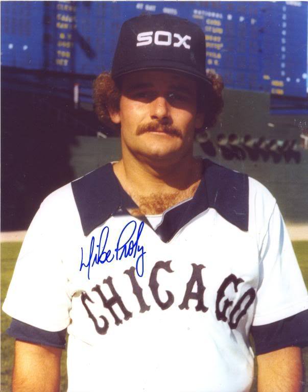 MIKE  PROLY   CHICAGO  WHITE SOX  SIGNED  8X10  PHOTO