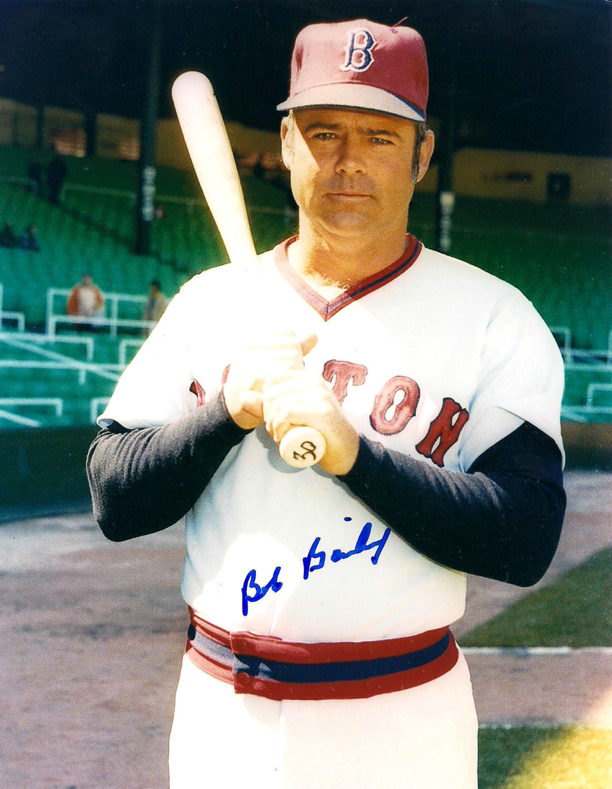 BOB BAILEY BOSTON RED SOX SIGNED AUTOGRAPHED 8X10 PHOTO W/COA