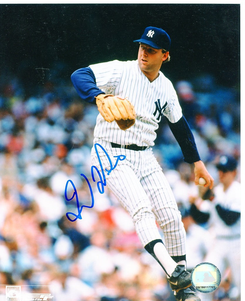 DAVE  LAPOINT   NEW  YORK   YANKEES  SIGNED 8X10  PHOTO