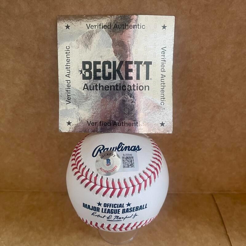 JETT WILLIAMS METS  SIGNED AUTOGRAPHED ML. BASEBALL BECKETT AUTH