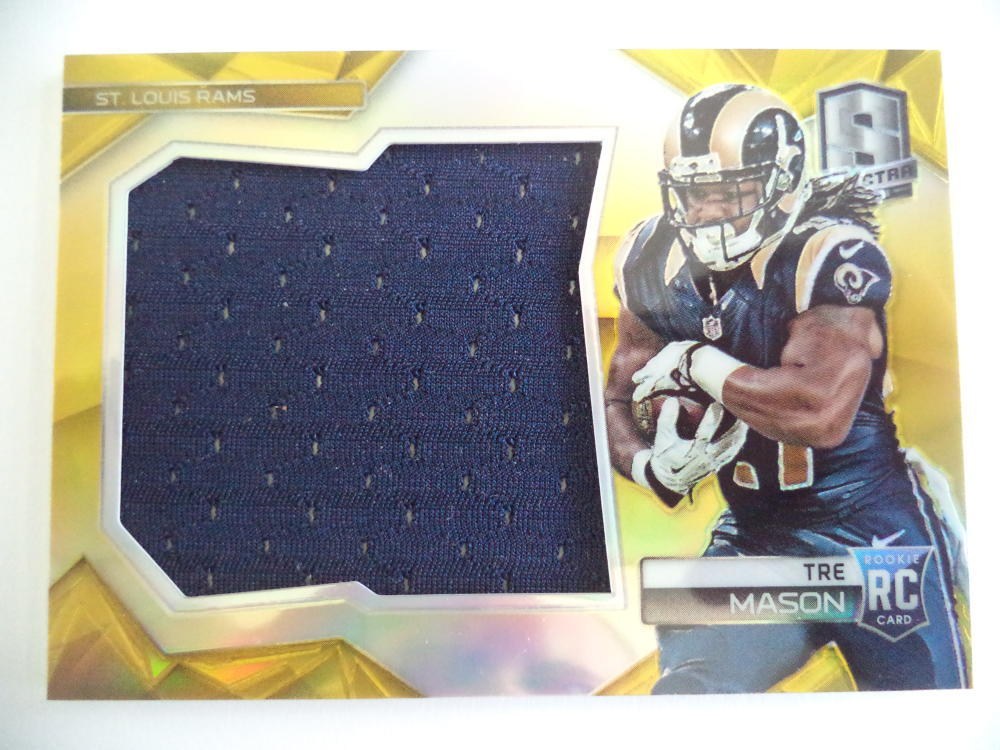 TRE MASON 2014 PANINI SPECTRA FOOTBALL JERSEY CARD 09/25 
