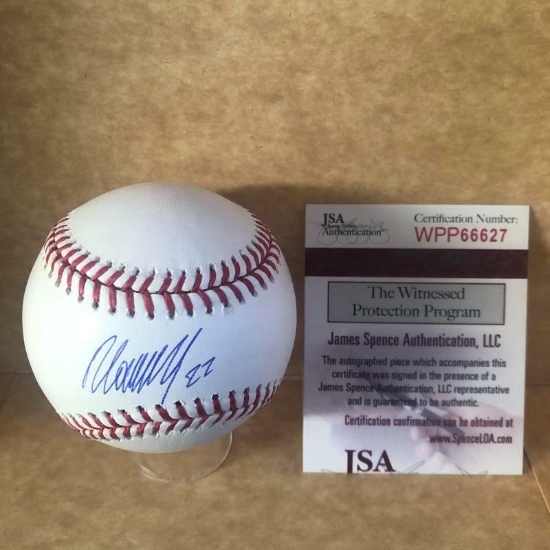 RAMON LAUREANO OAKLAND A'S SIGNED AUTOGRAPHED M.L. BASEBALL JSA WPP66627