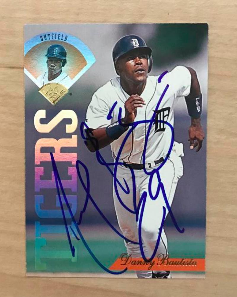 DANNY BAUTISTA DETROIT TIGERS SIGNED AUTOGRAPHED 1995 LEAF CARD #248 W/COA