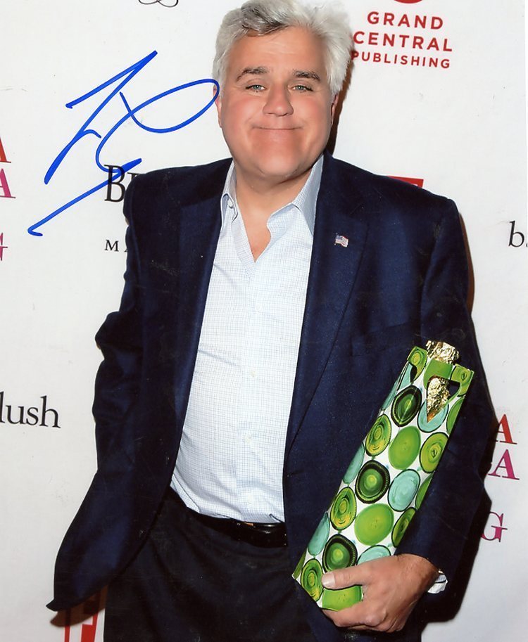 JAY LENO TONIGHT SHOW SIGNED AUTOGRAPHED 8X10 PHOTO W/COA