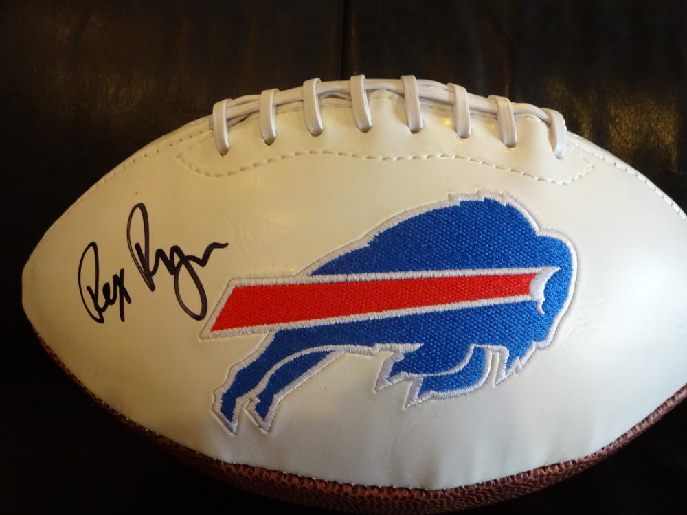 REX RYAN BUFFALO BILLS  SIGNED  AUTOGRAPHED LOGO FOOTBALL