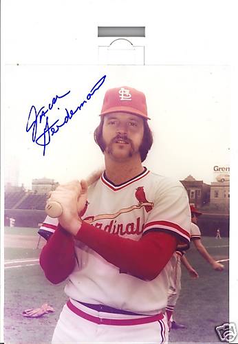 JACK  HEIDEMANN  ST. LOUIS  CARDINALS   SIGNED 8X10