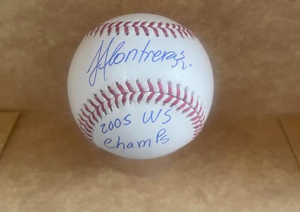 JOSE CONTRERAS 2005 WS CHAMPS WHITE SOX SIGNED M.L. BASEBALL BECKETT AUTHENTICAT