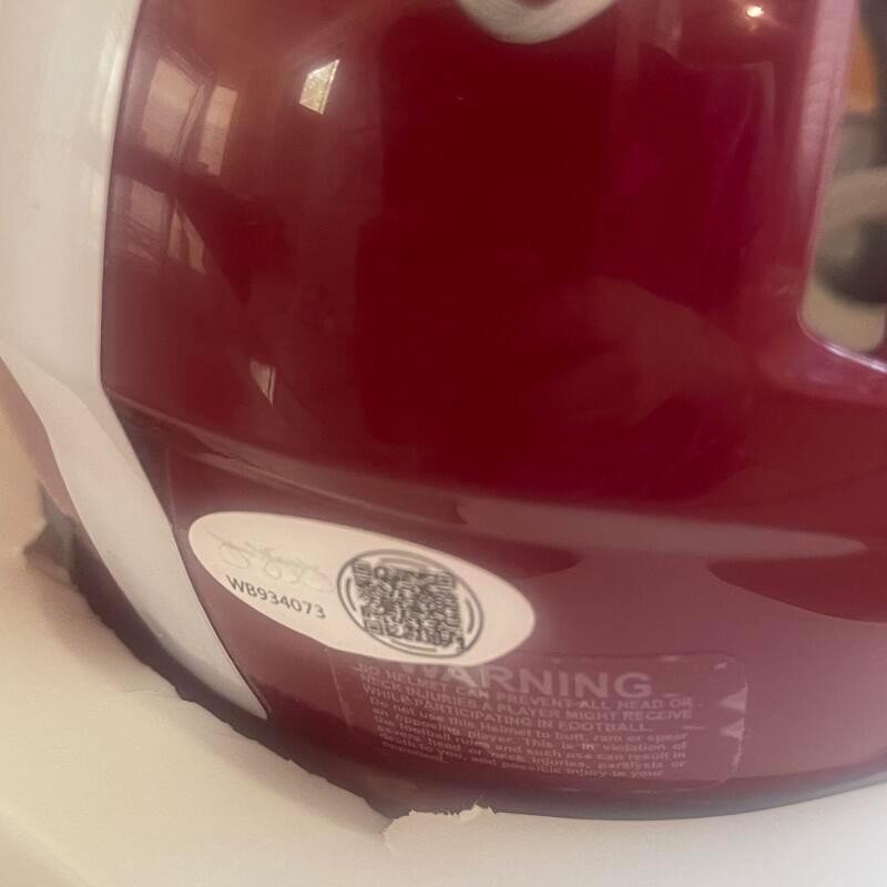 CORNELIUS BENNETT ALABAMA SIGNED AUTOGRAPHED MINI HELMET JSA