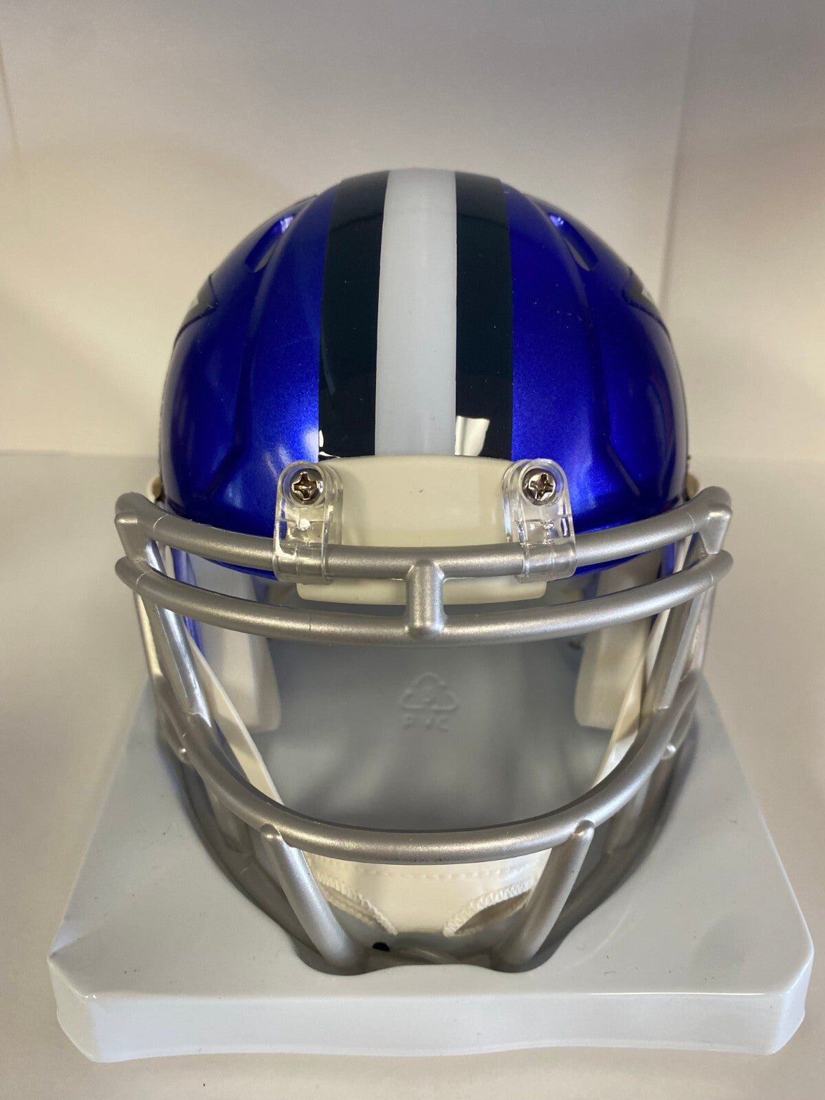 NFL FOOTBALL DALLAS COWBOYS FLASH TEAM LOGO MINI HELMET UNSIGNED