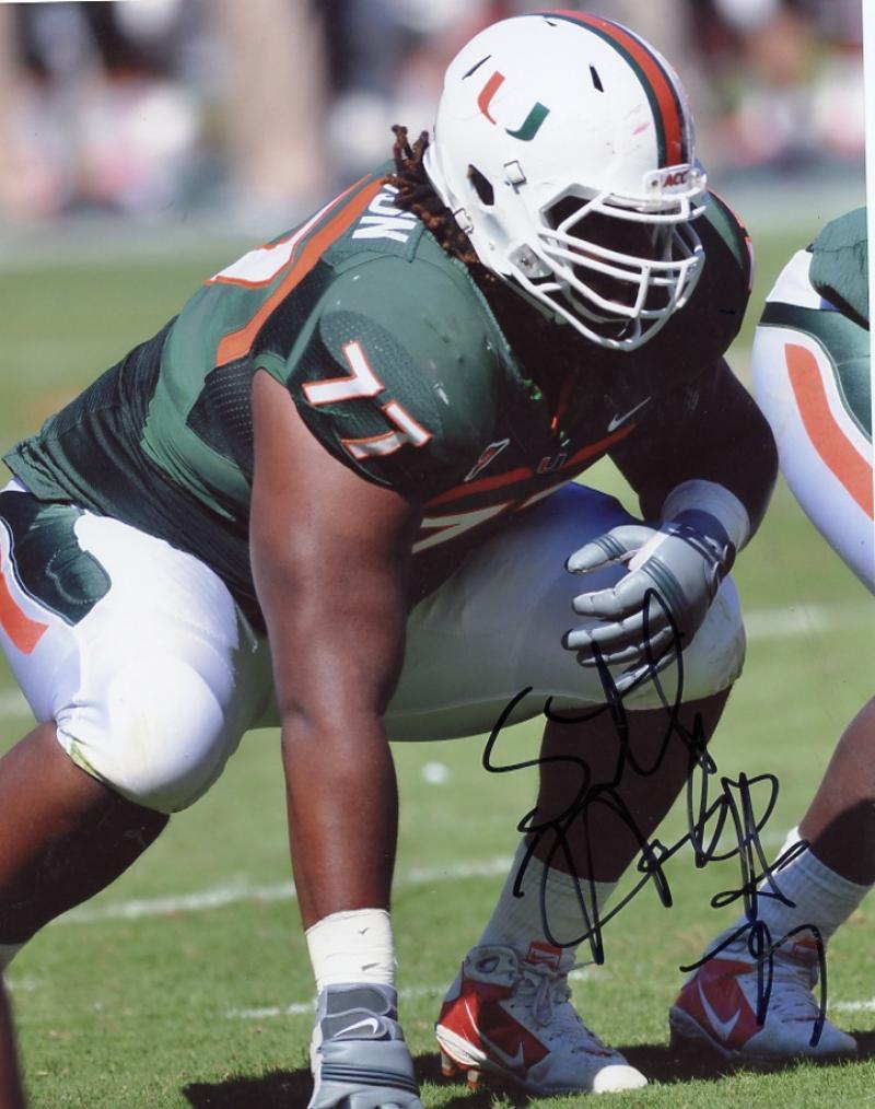 SENDRICK  HENDERSON  MIAMI  HURRICANES    SIGNED  AUTO  8X10   W/ COA