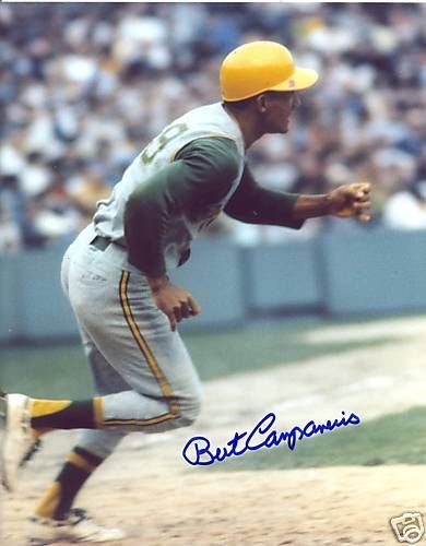 BERT CAMPANERIS  OAKLAND  A'S   SIGNED 8X10   PHOTO